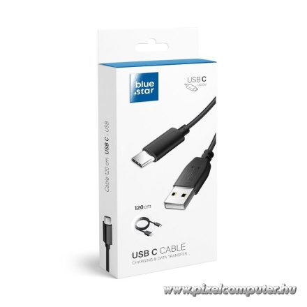 Cable USB A to USB C Blue Star Lite 3A 1,2 m black