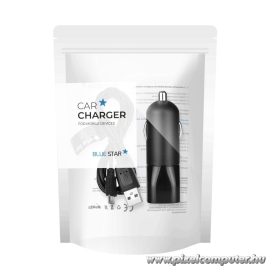   Car charger Blue Star USB A 2A + cable USB A to Micro USB black