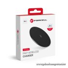 Forcell F-Energy Qi QC 15W vezeték nélküli töltő + USB-C – USB-A kábel – 15W teljesítmény, fekete