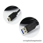 Cable USB A to Type C 3.0 2A HD2 2 m black