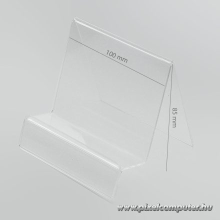 Plexi Vertical Holder / phone tablet stand with Place for Price (Navi/Tablet)
