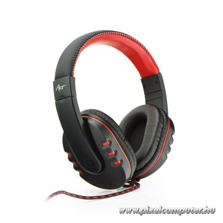 ART NEMEZIS Gaming Fejhallgató – 3,5 mm Jack, Fekete