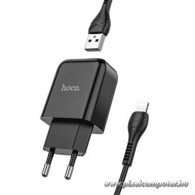   Phone charger Hoco USB A 2A 10W + cable USB A to Lightning N2 black