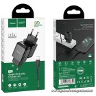 Phone charger Hoco USB A 2A 10W + cable USB A to Lightning N2 black