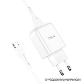   Phone charger Hoco USB A 2A 10W + cable USB A to USB C N2 white