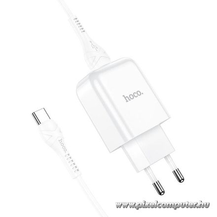 Phone charger Hoco USB A 2A 10W + cable USB A to USB C N2 white