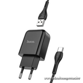   Phone charger Hoco USB A 2A 10W + cable USB A to USB C N2 black