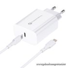 Phone charger Forcell F-Energy USB C QC4.0 PD 3A 20W + cable USB C to Lightning TFK-TC-20WPD white