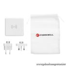 Multifunction charger Forcell F-Energy 4in1 2 x USB A + USB C 15W + power bank 8000mAh + wireless charging white