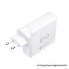 Multifunction charger Forcell F-Energy 4in1 2 x USB A + USB C 15W + power bank 8000mAh + wireless charging white