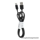 Cable USB A to Type C 2.0 C366 (connector long : 8mm) 1 m black