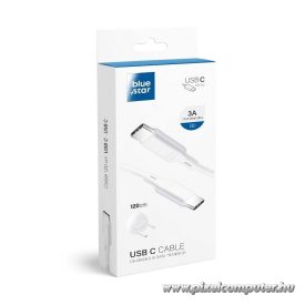   Blue Star USB-C – USB-C PD kábel 1,2 m – 3A gyorstöltés Power Delivery támogatással