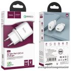 Phone charger Hoco USB A QC3.0 3A 18W N3 white