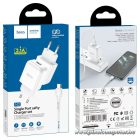 Phone charger Hoco USB A QC3.0 3A 18W + cable USB A to Micro USB N3 white