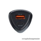 Car charger Forcell F-Energy Carbon USB C + USB A QC3.0 PD 3A 38W CC50-1A1C black