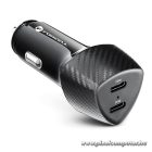 Car charger Forcell F-Energy Carbon 2 x USB C QC3.0 PD 3A 40W CC50-2C black