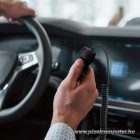 Car charger Forcell F-Energy Carbon USB A QC3.0 PD 3A 38W with cable USB C CC50-1AC black