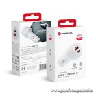 Car charger Forcell F-Energy Carbon USB C + USB A QC3.0 PD 3A 38W CC50-1A1C white