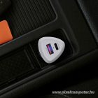 Car charger Forcell F-Energy Carbon USB C + USB A QC3.0 PD 3A 38W CC50-1A1C white