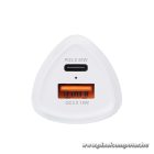 Car charger Forcell F-Energy Carbon USB C + USB A QC3.0 PD 3A 38W CC50-1A1C white