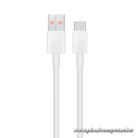 Huawei USB-A – USB-C 6A 66W LX04072043 – 1 méteres eredeti kábel (fehér, bulk)