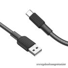 USB–USB-C 3A adat- és töltőkábel – Tartós nylon fonattal, 1 méter