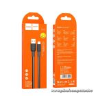 USB–USB-C 3A adat- és töltőkábel – Tartós nylon fonattal, 1 méter