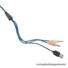 Wire headphones Jack 3,5 mm / USB A Art gaming G11 black