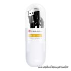 Cable USB A to USB C Forcell F-Energy QC3.0 3A Tube 1 m C398 black