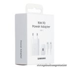 Samsung 15W hálózati gyorstöltő – Power Delivery, USB-C kábellel