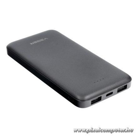 VEGER A10 – 10 000 mAh power bank, 4 portos hordozható töltő