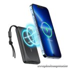 Veger MagOn 10 000 mAh 22.5W Power Bank – MagSafe vezeték nélküli és PD gyorstöltés, fehér