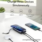 Veger MagOn 10 000 mAh 22.5W Power Bank – MagSafe vezeték nélküli és PD gyorstöltés, fehér