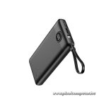 Veger C10 10 000 mAh – Beépített kábelekkel Power Bank fekete kivitelben