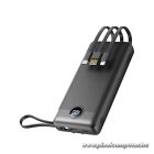 Powerbank Veger C20 (W2047 / W2059) 20000 mAh with built-in Micro-USB cables / Type C / Lightning black