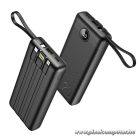 Powerbank Veger C20 (W2047 / W2059) 20000 mAh with built-in Micro-USB cables / Type C / Lightning black