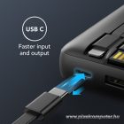 Powerbank Veger C20 (W2047 / W2059) 20000 mAh with built-in Micro-USB cables / Type C / Lightning black