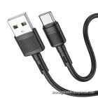 Cable USB A to USB C Hoco 3A 1 m X83 black