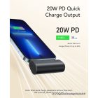 Powerbank Veger PlugOn (W0556P) PD QC3.0 3A 20W 5000 mAh with a built-in connector Lightning black