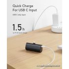 Powerbank Veger PlugOn (W0556P) PD QC3.0 3A 20W 5000 mAh with a built-in connector Lightning black