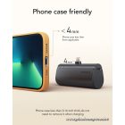 Powerbank Veger PlugOn (W0556P) PD QC3.0 3A 20W 5000 mAh with a built-in connector Lightning black