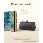 Powerbank Veger PlugOn (W0556/V0556) PD QC3.0 3A 20W 5000 mAh with a built-in connector Type C black