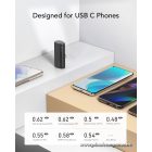 Powerbank Veger PlugOn (W0556/V0556) PD QC3.0 3A 20W 5000 mAh with a built-in connector Type C black