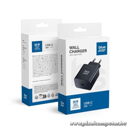Blue Star TFB-TC-20W PD 20W / USB-C gyorstöltő hálózati adapter