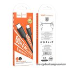 HOCO Gratifed X88 USB-C – USB-C kábel 60W PD – Erős PVC burkolattal, 1 m