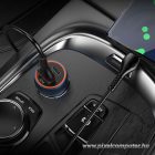 Car charger Hoco USB A + USB C PD QC3.0 3A 20W Z46A sapphire blue