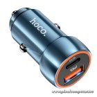 Car charger Hoco USB A + USB C PD QC3.0 3A 20W Z46A sapphire blue