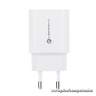 Phone charger Forcell F-Energy USB C + USB A QC4.0 PD 3A 30W TFK-TC-30WPD white