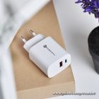 Phone charger Forcell F-Energy USB C + USB A QC4.0 PD 3A 30W TFK-TC-30WPD white