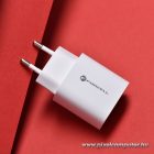 Phone charger Forcell F-Energy USB C + USB A QC4.0 PD 3A 30W TFK-TC-30WPD white